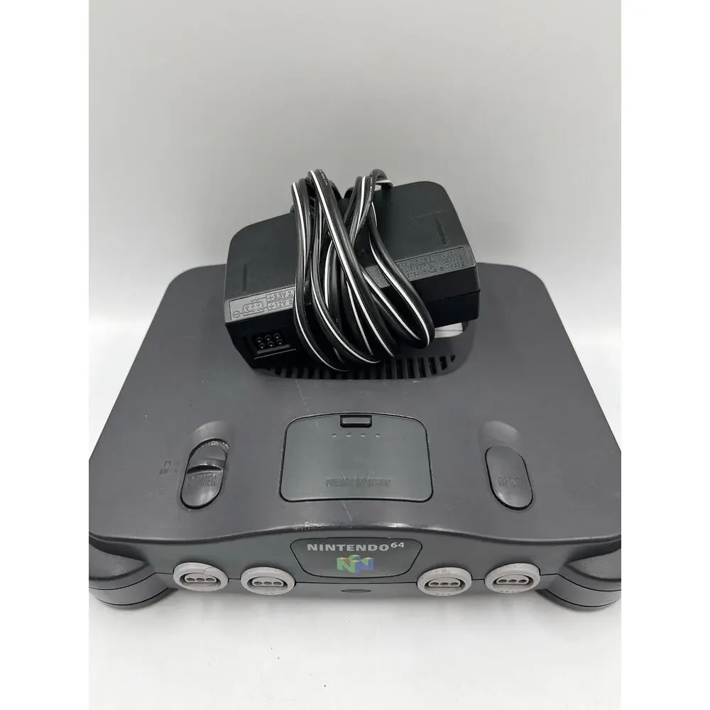 Nintendo 64 N64 Console NUS-001(USA) w/ OEM Power Adapter - TESTED